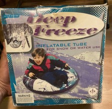 Vintage Deep Freeze Inflatable Tube 39  NEW IN BOX 40120 Snow Or Water