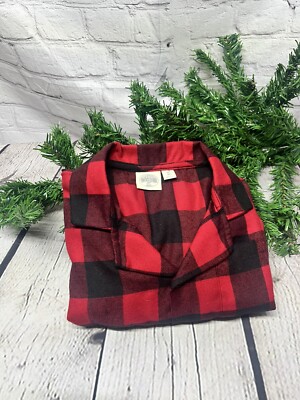 Cabela's Outdoor Kids Christmas Buffalo Check Soft Long Sleeve Pajamas Kids Sz.8