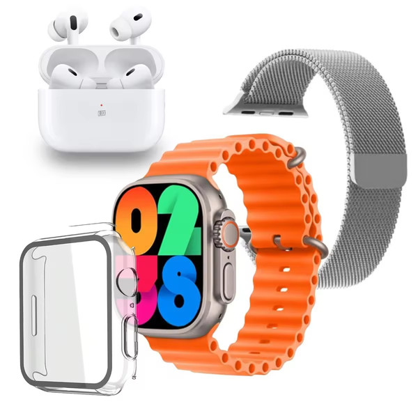 Smartwatch Con Auriculares Pro Bluetooth Klack Ultra 9.0 | Correa Metálica Extra
