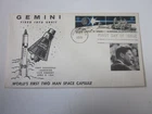 US COVER 1971 LUNAR ROVER FDC SCOTT 1435B RARE KENNEDY & GEMINI ROCKET CACHET