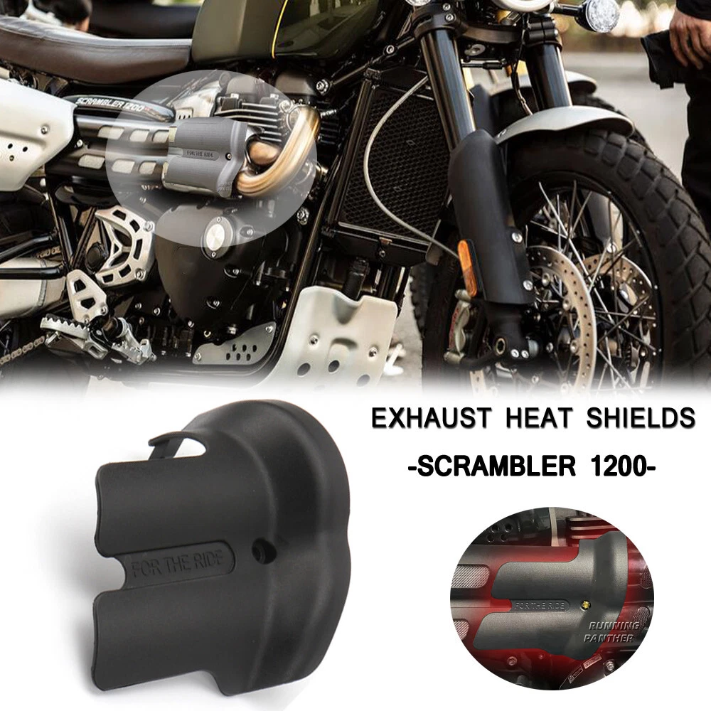 SCRAMBLER 1200 Exhaust Muffler Pipe Heat Shields Kits For Triumph SCRAMBLER  1200 | eBay