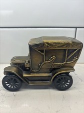 Vintage USA 1974 Banthrico Chicago 1910 Stanley Car Cast Metal Collect Coin Bank