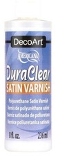 DecoArt DuraClear Poly  Satin Clear Varnish  Finish 8 oz