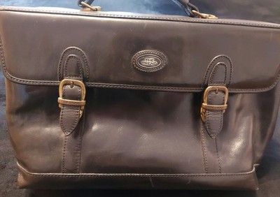 Akten- Tasche- Leder-gebraucht der Marke ''The Trend'' Made in Italy  in schwarz