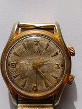 ⭐ Montre Mulco Alarm Années 50 – Réveil mécanique – Double couronne – Swiss Made