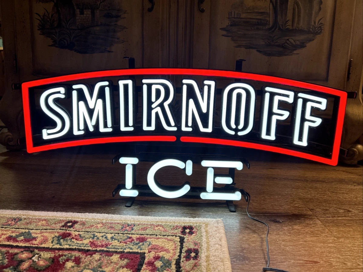 SMIRNOFF ICE スミルノフ アイス 電飾看板 照明 壁掛用 Smirnoff Ice Neon Light Sign 24