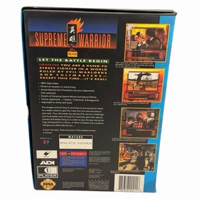 Supreme Warrior (SEGA CD, 1994) Authentic CIB Complete w/ Man+ Reg Card Tested
