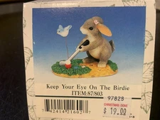 Fitz And Floyd Charming Tails "Keep For Eye On The Birdie" 87/803