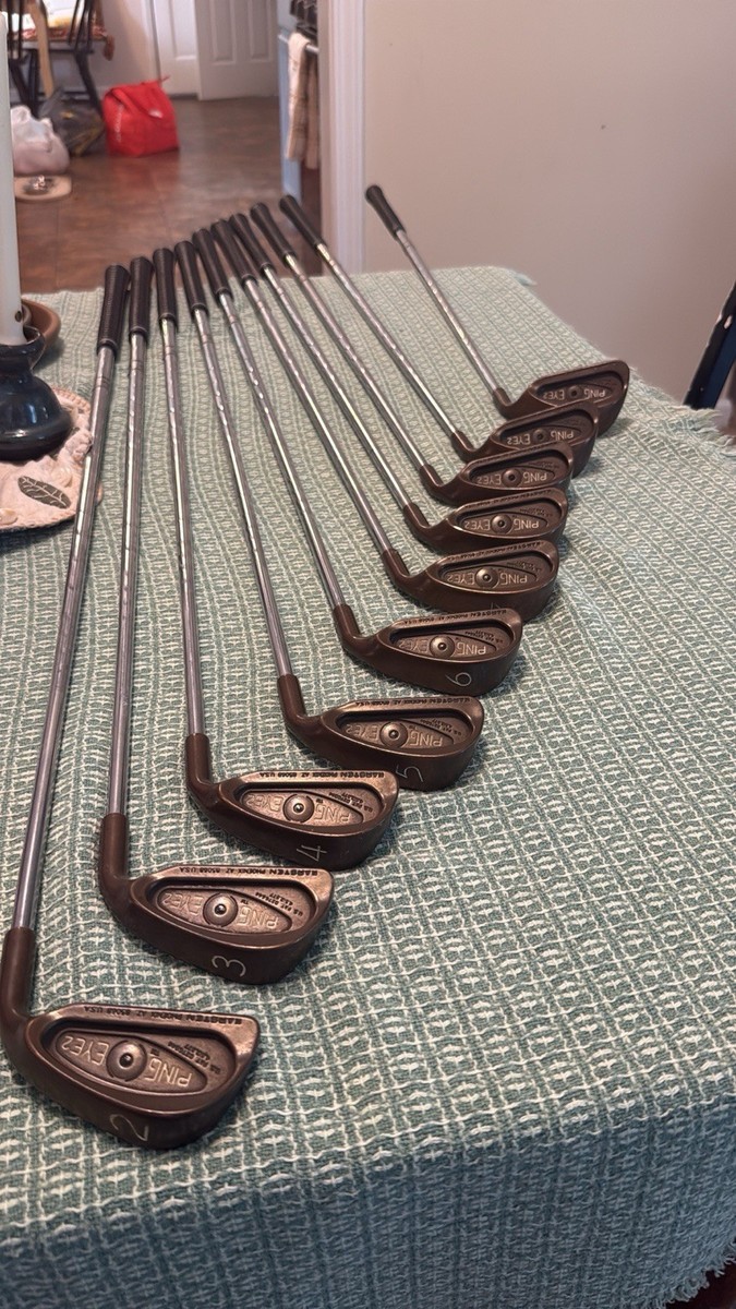 Ping Eye 2 Black Dot Beryllium Copper Irons, Right-Handed. All