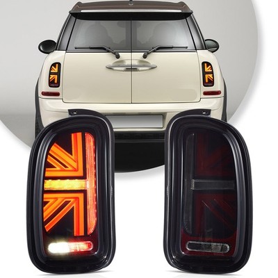 For 2007-2013 MINI Cooper Clubman Smoked LED Tail Lights Assembly Rear Lamps L+R