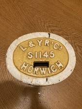Lancashire and Yorkshire Railway company cast iron counterweight 20lbs