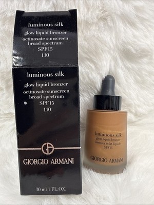 Giorgio Armani Luminous Silk Glow Liquid Bronzer #110 SPF 15 - 30ml/ 1fl.oz -NIB