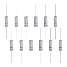 12 Pcs 3.6 ohm Resistor 5 Watt Metal Film Fixed Resistor for Breadboard