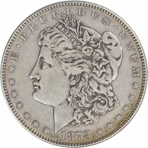 1878 Morgan Silver Dollar 8TF VF Uncertified #1008