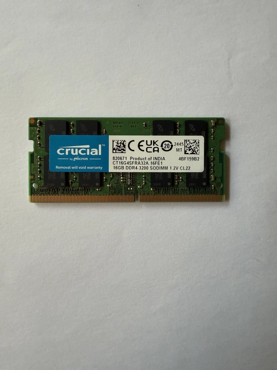 Las mejores ofertas en Crucial SO-DIMM 16 GB de memoria de la