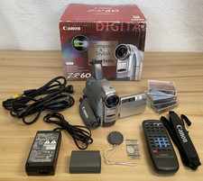 Canon NTSC ZR60 Digital Video Camcorder Handheld 360x Digital Zoom Tested Works