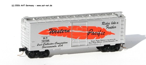 MTL MicroTrains N 94-02 - 40` Boxcar Western Pacific #10194; aga NEW, ohne OVP | Condition: Gebraucht