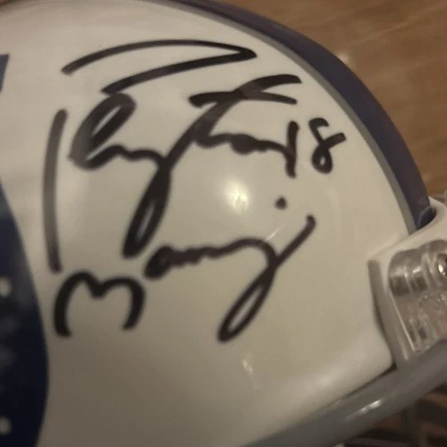 Peyton Manning Signed Indianapolis Colts Football Helmet Autographed Original