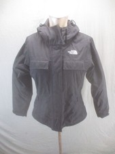 The North Face Size XS Womens Black Hooded Full Zip Pockets Outdoor Jacket 026