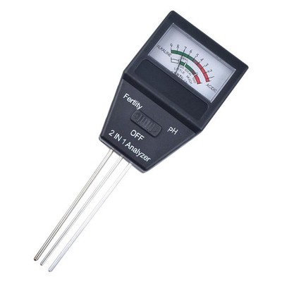 2-in-1-Gartenboden-PH-Temp-Fruchtbarkeits-Analysator-Messgerät-Tester