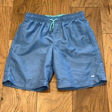 Southern Tide Boys Blue Skipjack Swim Trunks Mesh Lined Board Shorts Size Large