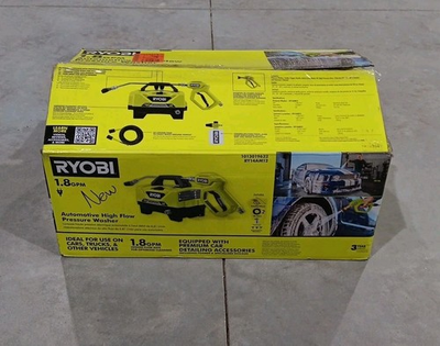 #ad #ad RYOBI RY14AM12 1.8 GPM 1200 PSI Automotive High Flow Pressure Washer NEW OB $219.99