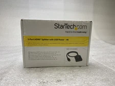 StarTech.com 2-Port HDMI Splitter, 4K 60Hz HDMI 2.0 Video, NEW SEALED