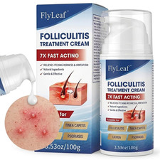 Folliculitis Treatment Cream - 5 Benzoyl Peroxide  Tea Tree Oil for Scalp Bump