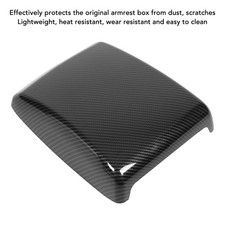 Center Console Armrest Box Cover Protector Carbon Fiber Style For Discovery Spor