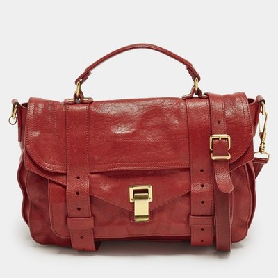 バッグ PROENZA SCHOULER PS1 Medium Bag Y2K Proenza Schouler PS1 Medium Red Leather Top Handle Bag | eBay