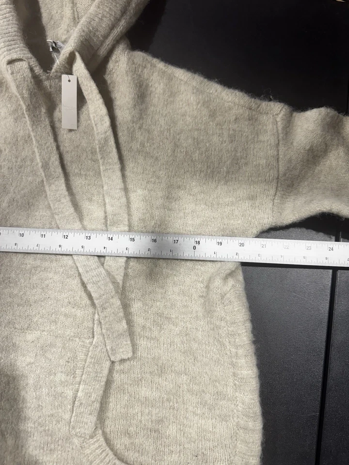 Suéter con Capucha Madewell Wilmington para Mujer XS Crema Bolsillo Mezcla de Lana Grueso Foto 4 de 4