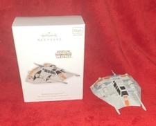 Hallmark Keepsake Star Wars Rebel Snowspeeder Magic Sound Christmas Ornament Box
