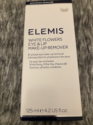 ELEMIS White Flowers Eye & Lip Powerful Bi-Phase Makeup Remover 125ml BNIB, Box