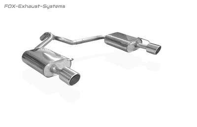  Duplex Sportauspuff Ford Mondeo MK4 Stufenh. ab07 für Titanium Heck je 100mm