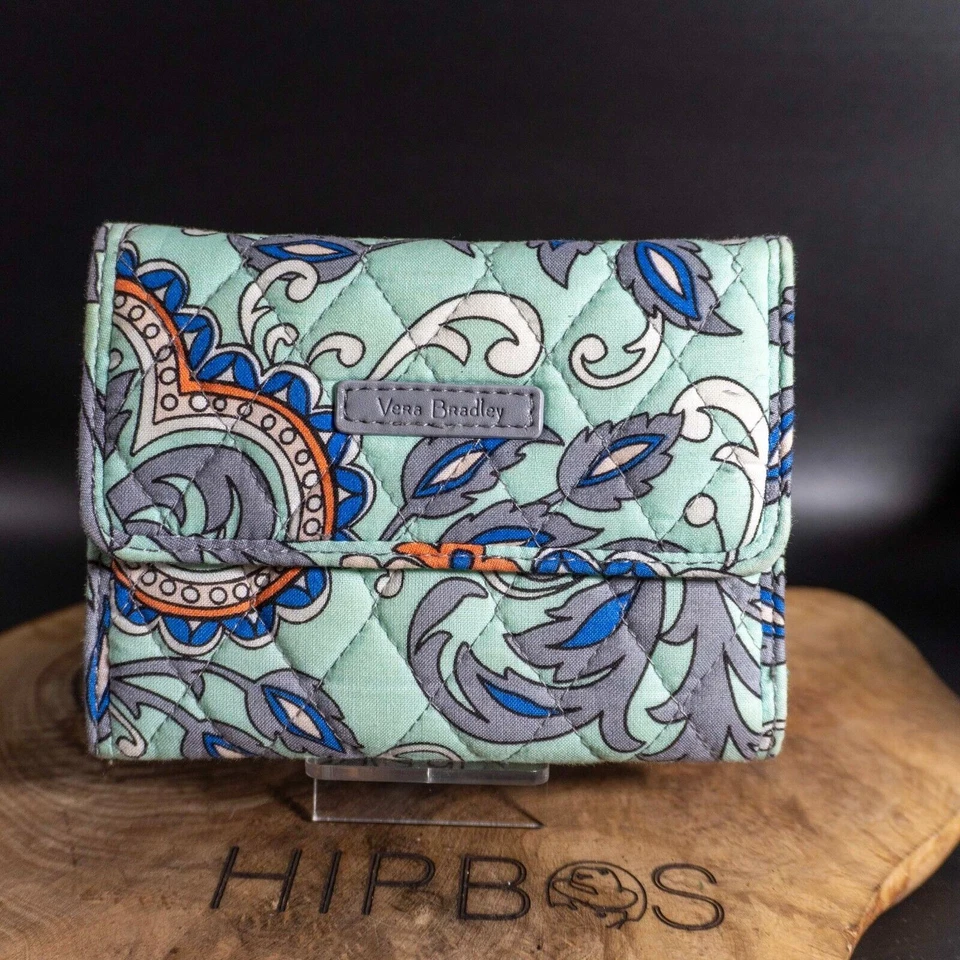 Portefeuille en tissu compact pour femme Vera Bradley moyen - Photo 1/4
