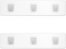 Shower Organizer Adhesive Hooks 2 Pack Wall Mount No Drill for Bathroom