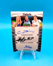 2025 Leaf Women of Sport Metal Trios CAMERON BRINK / CARDOSO / PILI /5 Auto