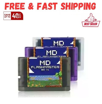 #ad 4000 in 1 Mega Everdrive V1 With 8GB TF Card MD Game Card For SEGA Genesis Mega $27.70