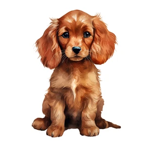 Cocker Spaniel Puppy Fur Baby Self Adhesive Sticker