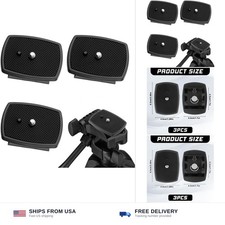 3 Pack Universal Tripod Quick Release Plate 43x43mm Camera Mount Adapter