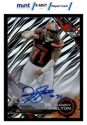 2015 TOPPS HIGH TEK DANNY SHELTON 60 MCG 10 RC AUTOGRAPH CLEVELAND BROWNS