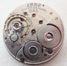 ANTIQUE 18s WALTHAM GRADE 845 21 JEWEL 21J OPEN FACE POCKET WATCH MOVEMENT