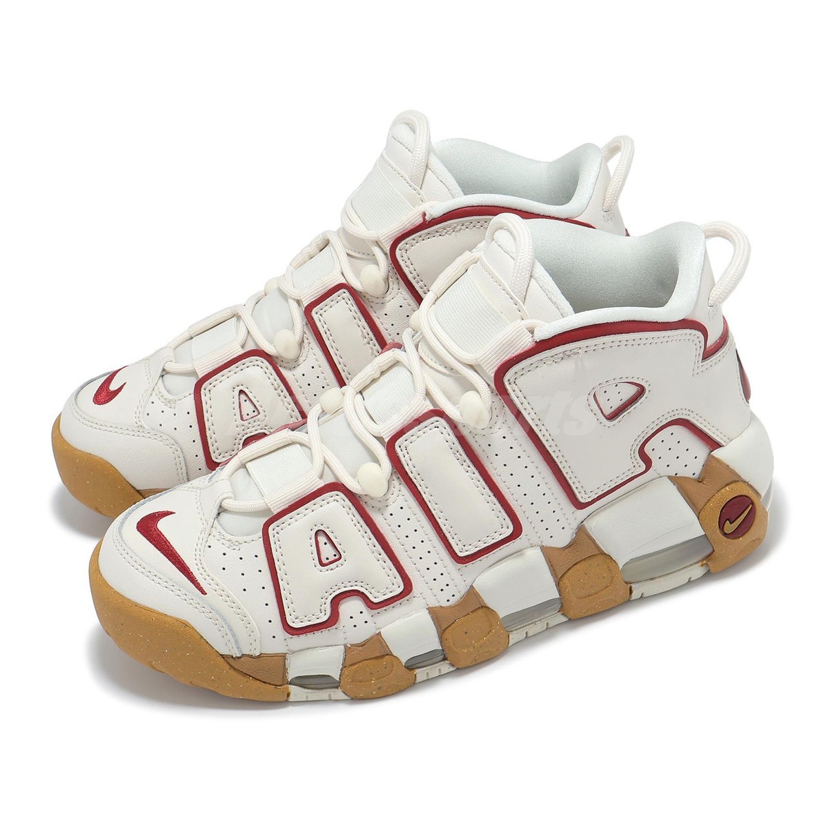 Nike Wmns Air More Uptempo Phantom Gym Red Gum Women Casual Shoes  