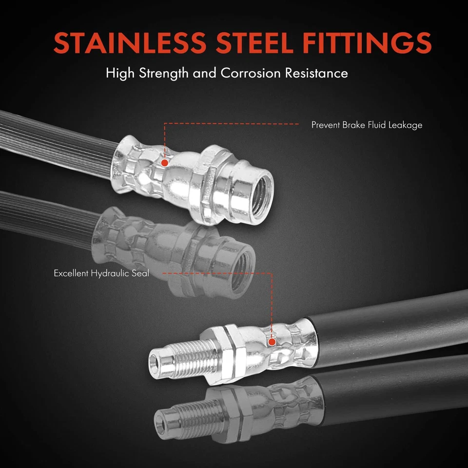 Mangueira hidráulica de freio dianteiro 2 peças para Land Rover Range Rover Evoque 2012-2015 2.0L - Imagem 4 de 4