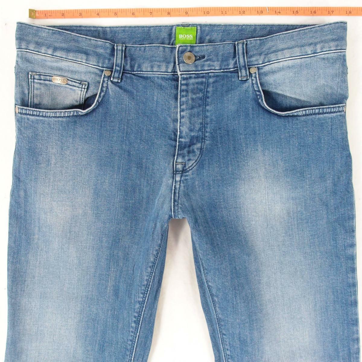 Hombres HUGO BOSS MAINE Regular Free shipping anywhere in the nation Super intense SALE Recto Elástico L3 Jeans W34 Azul