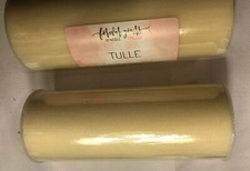 Kość słoniowa 6" x 50 jardów tiul tkanina rolka szpula ślub kokarda dekoracja impreza rękodzieło