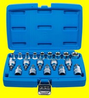 BGS 5100 Satz Torx NüSse Nuss Innen Aussen 19Tlg E-Profil TX Aussentorx T-Profil