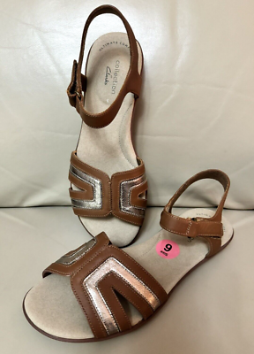 Clarks Slip On Sandals Women Ladies Clarks Slingback Flat Sandals