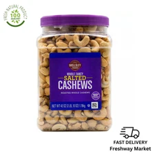 Wellsley Farms Whole Fancy Salted Roasted Whole Cashews, 42 oz.
