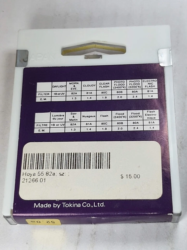 Hoya 52mm Blue 82A 82-A 82 A Glass Lens Color Conversion Filter 52 mm Japan E-52 - Image 3 of 4